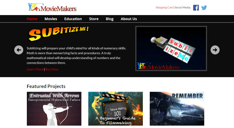 MovieMakers Website Thumbnail